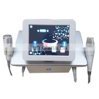 Beauty salon use 2 in 1 cold hammer rf microneedle fractional radio frequency machine for skin tightening rejuvenation