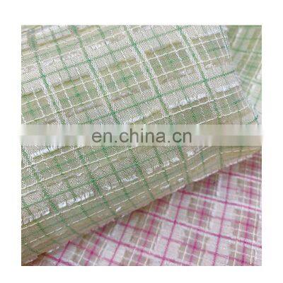 No moq dress material jacquard 100% polyester fabric for clothing