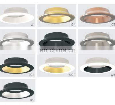 ALLWAY 5w Recessed Led Spot Light Colorful Ring Hotel Spotlight photo-5