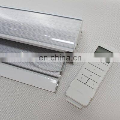 Automatic Remote Control Motorized Sun Shading UV Blocking Blackout Double Dual Layer Zebra Blinds photo-4