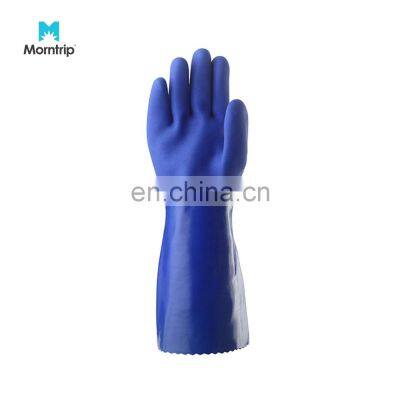 Safety Gloves Industry Crinkle PVC Rubber Palm Hand Protection Coated Personal protective Gloves