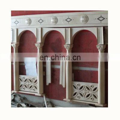 Beige marble door frame marble border design