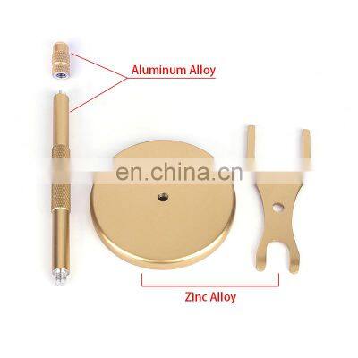 Zinc Alloy Razor Stand Stable Razor Bush Holder Multipurpose Shaving Accessories 2 Colors