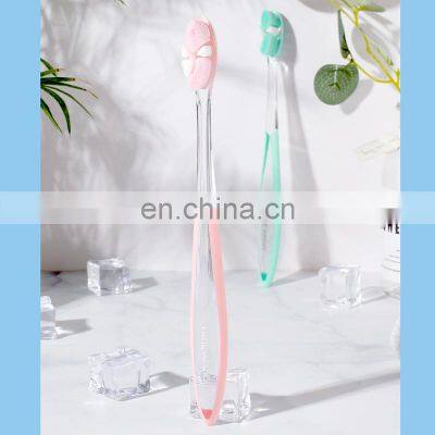 Private Label Extra Soft Toothbrush Ultra Soft-bristled Bamboo Teeth Brush Micro-nano 20000 Floss Bristle Effect for Adult photo-5