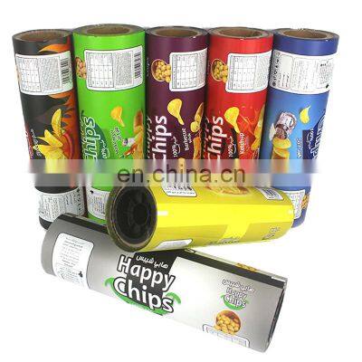 40-60 Microns Printing Laminated Plastic Snack Potato Chips Sachet Packaging Roll Film photo-2