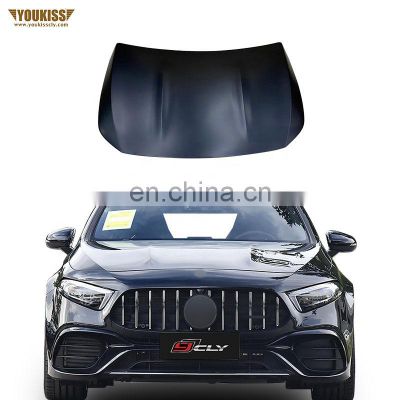 Wholesale Front Auto Body Part Engine Car Hood Front Cover For Benz A Class W177 Upgrade A45 Aluminum/Iron Black Engine Hood