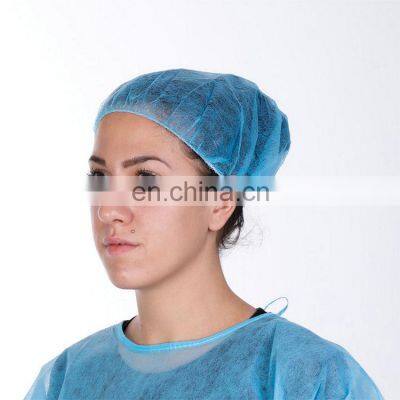 Nonwoven single/double elastic Mob cap  bouffant Caps Disposable Hair Net