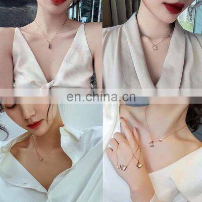 Female Fashion Accessories Pendant Rhinestone Necklace Jewelry photo-4