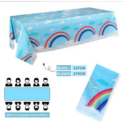 Hot Sell LDPE Plastic Table Cloth Easy Cut Easy Clean Any Size and Eco-friendly photo-4