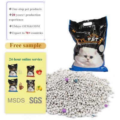 Less Dust and Strong Odor Control Bentonite Cat Litter photo-3