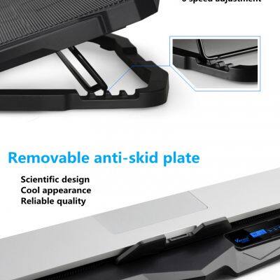 Portable Desktop Universal Holder Foldable 4 Fans USB Gaming Laptop Cooling Stand for Notebook Folding Cooler photo-4