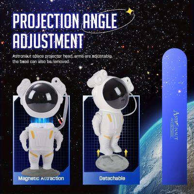 Galaxy Night Light Projector With Remote Control 360°Rotatable Nebula Projector Usb Astronaut Led Lamp For Room Decoration photo-4