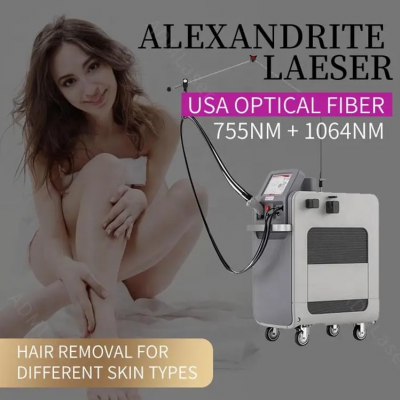 2025 New Update Alexandrite Laser Hair Removal 1064nm 755nm With Cooling 755nm Alexandrite Laser Hair Removal Machine Price photo-2
