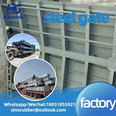 Manufacturing square steel sluice gates for reservoirs, river sewage channels, hydraulic machinery, flat stainless steel sluice gate factory