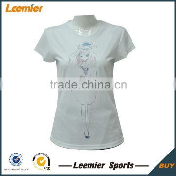 Slim fit sublimation tee for women custom logo t-shirts