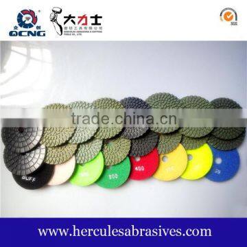 Marble stone Polishing Pad with nylon sticker Backing wet dry use