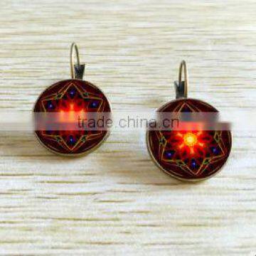 Most Beautiful Chinese Jewelry Flower Stud Earrings photo-2