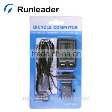 Bicycle Computer Stopwatch for Mountain Bike Sport Exrecise Stopwatch Green Backlight LCD Speedomete photo-4