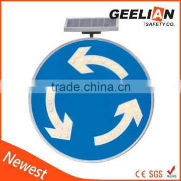 Solar powered LED road Traffic Signal or road traffic signs Alibaba China factory