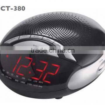 Round-shape LED Digital AM FM Alarm Clock Radio photo-2