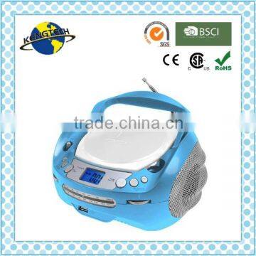 Shinny Blue Fancy Color CD Boombox USB Boombox PLL Boombox