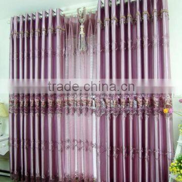 Hot sale embroidered curtain fabric for window living room curtain fabric