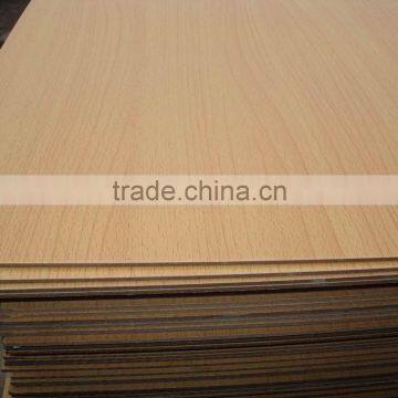 MDF 3mm Melamine Laminated E1/E2 Grade Beech Melamine MDF 3mm