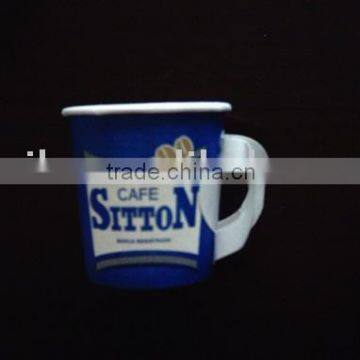 printed paper cup with handle