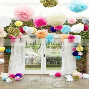 Tissue Paper Pom Poms Wedding Party Decor Craft Paper Flower For Wedding Decoration                        
                                                Quality Choice