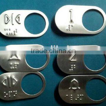 Elevator Button BR27 Steel Lable