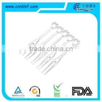 hight quality eco-friendly PS fruit mini plastic fork