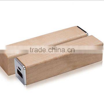 Best Wooden Promotional Gifts,Square Wood Power Bank 1200mah