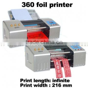 2015 Alibaba Hot sale 360 foil printer