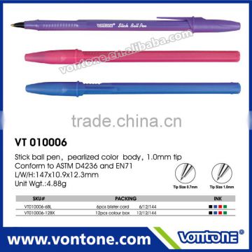 promotional stick ball point pen