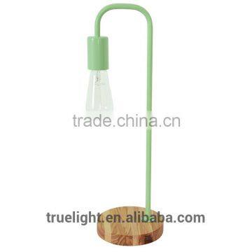 Hot Saled Metal E27*1 Table Lamp,wooden Single Desk Lamp photo-5