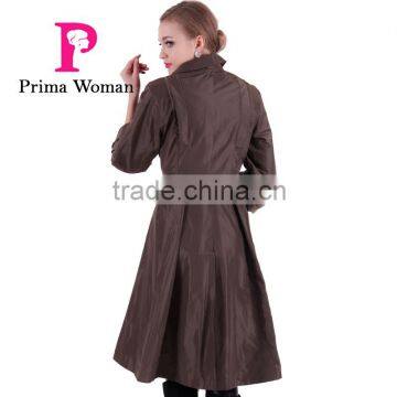 2016 Spring Latest Design Light Fashion Long Women Trench Coat photo-6