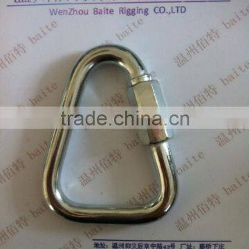 Steel Electric Galvanized Delta Shaped Quick Link Carabiner Rigging Hook Manufacturer photo-2