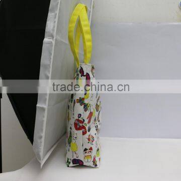 Lightweight 12 OZ Canvas Folding Shopping Bag Reusable With Handle and Offset Printing Surface photo-4