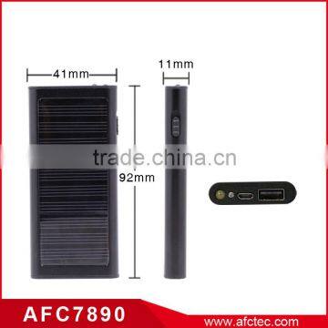 Ultra Slim Colorful Promotional Gift Solar Charger Power Bank 1200mah photo-5