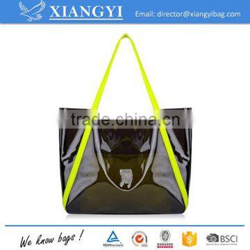 Wholesale Promotional Eco-friendly Clear PVC Waterproof Shopping Bag Beach Bag Supplier's Choice photo-3