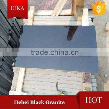 Hebei Black Granite Flooring Tiles