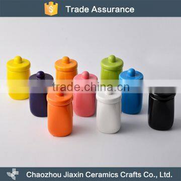 Cheap candy storage colorful ceramic seal pot