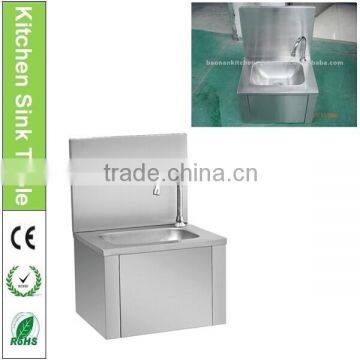 BN-S23 stainless steell knee operated hand washing sink