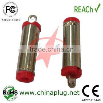 Red type power jack plug