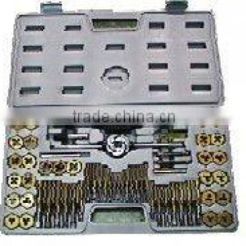 60PC TUNGSTEN STEEL TAP & HEX DIE SET TIN COATED