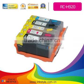 Inkstyle refillable ink cartridge for hp officejet 7000 with 5 colors