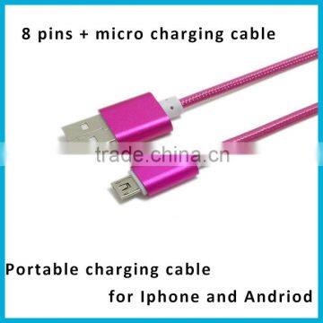 2 in 1 Usb Cable Multi-function Two-sided Usb Cable and Wire Suitable for Both IPhone and Samsung photo-5