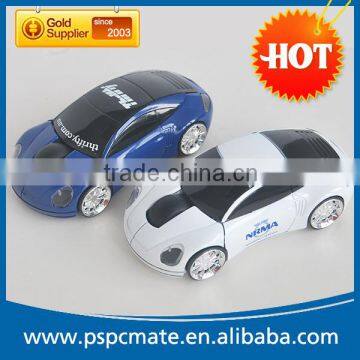 Personalized 2.4G wireless racing car shape gift mouse with usb receiver