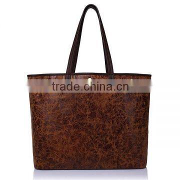 Genuine leather lady hand bags and purses for women