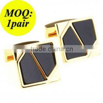 Fashion Stainless Steel Structure Emerald Cufflinks